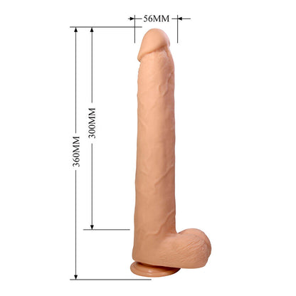 PRETTY LOVE - DANY GODEMICHET RÉALISTE FLEXIBLE AVEC VENTOUSE 36 CM -Ø- 5,6 CM