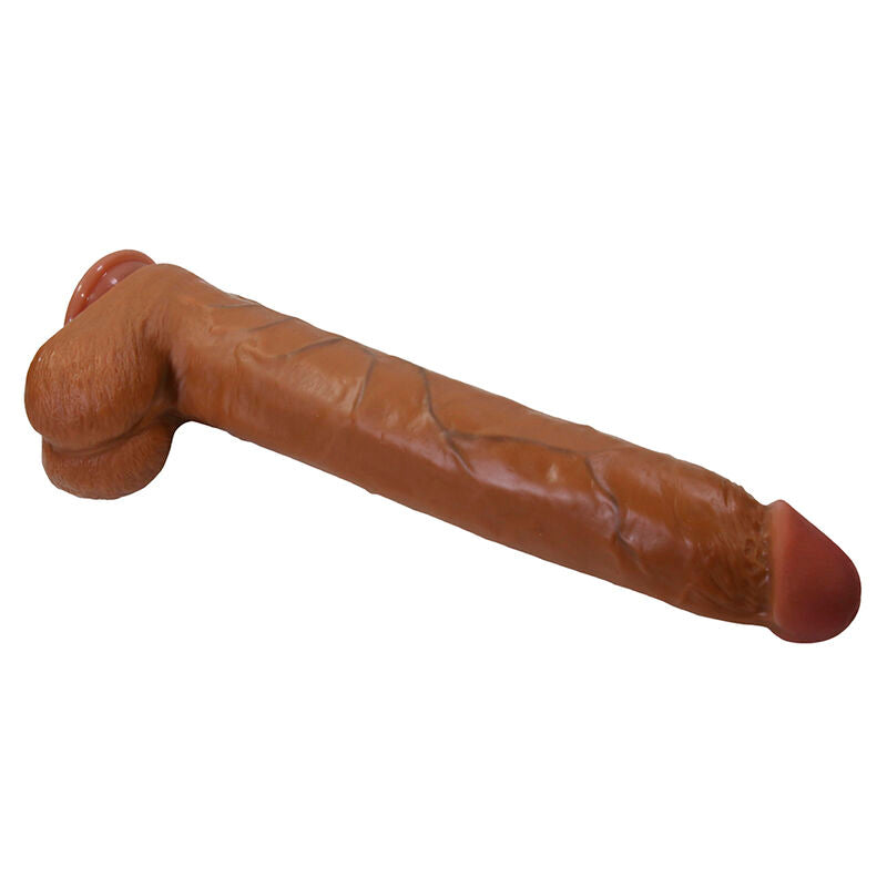 PRETTY LOVE - DANY GODEMICHET FLEXIBLE RÉALISTE AVEC VENTOUSE 36 CM -Ø- 5,6 CM MARRON