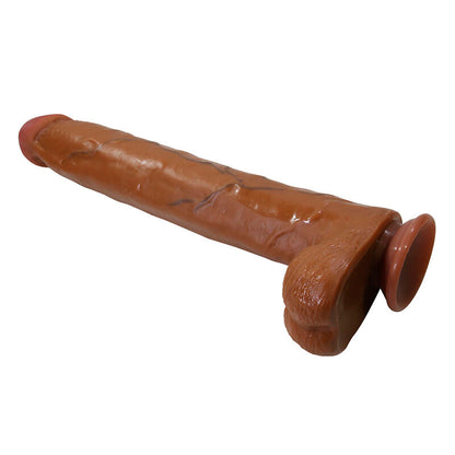 PRETTY LOVE - DANY GODEMICHET FLEXIBLE RÉALISTE AVEC VENTOUSE 36 CM -Ø- 5,6 CM MARRON