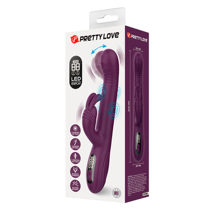 PRETTY LOVE - DEE VIBRATEUR LAPIN MULTIFONCTION OSCILLANT ET À PERCUSSION VIOLET