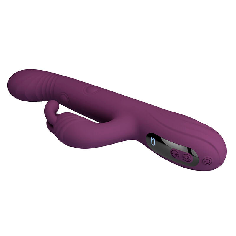 PRETTY LOVE - DEE VIBRATEUR LAPIN MULTIFONCTION OSCILLANT ET À PERCUSSION VIOLET