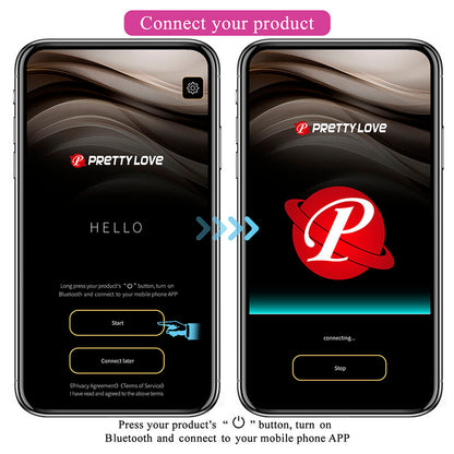 PRETTY LOVE - HAZELYNN MASSEUR ROSE À 12 FONCTIONS CONTRÔLÉ PAR APPLICATION