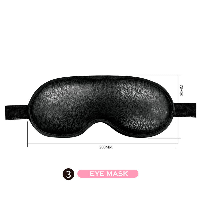 PRETTY LOVE - KIT BDSM 8 PIÈCES NOIR
