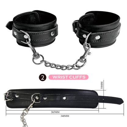 PRETTY LOVE - KIT BDSM 8 PIÈCES NOIR