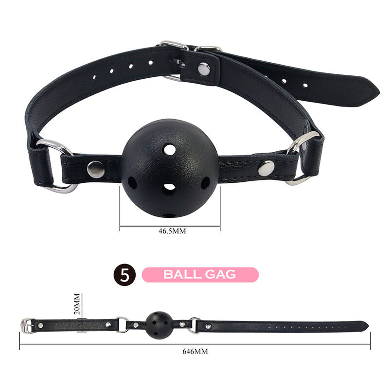 PRETTY LOVE - KIT BDSM 8 PIÈCES NOIR