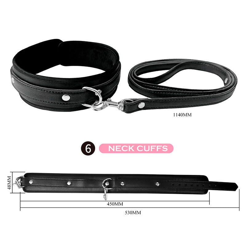 PRETTY LOVE - KIT BDSM 8 PIÈCES NOIR