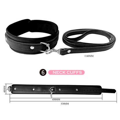 PRETTY LOVE - KIT BDSM 8 PIÈCES NOIR