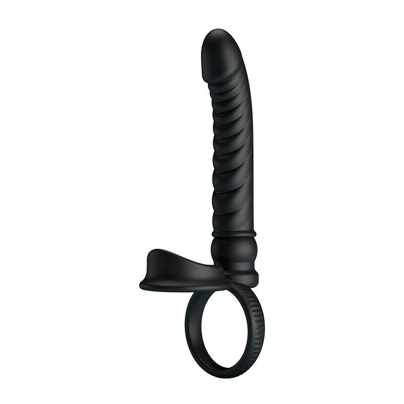 PRETTY LOVE - VIBRATEUR ANAL MERRITT AVEC ANNEAU ET VIBRATION NOIR