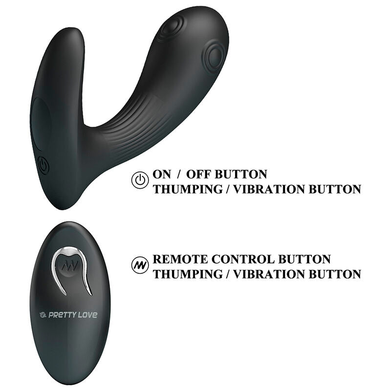 PRETTY LOVE - VIBRATEUR DE PROSTATE MIRABELLE AVEC TÉLÉCOMMANDE