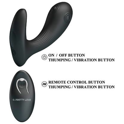 PRETTY LOVE - VIBRATEUR DE PROSTATE MIRABELLE AVEC TÉLÉCOMMANDE