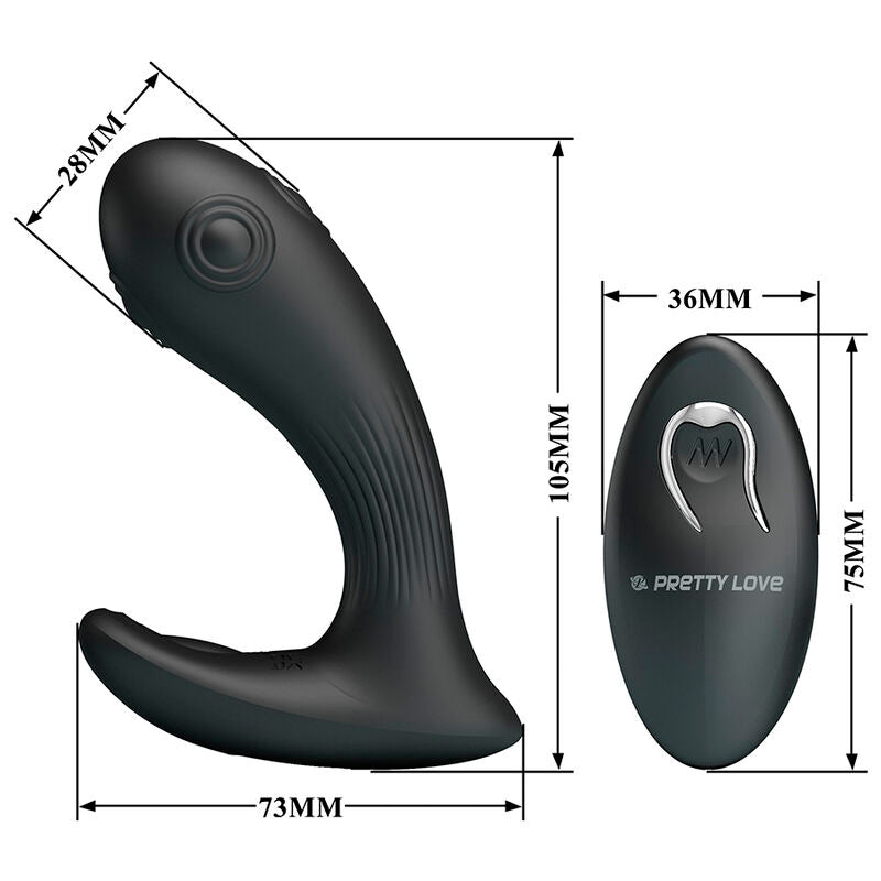 PRETTY LOVE - VIBRATEUR DE PROSTATE MIRABELLE AVEC TÉLÉCOMMANDE