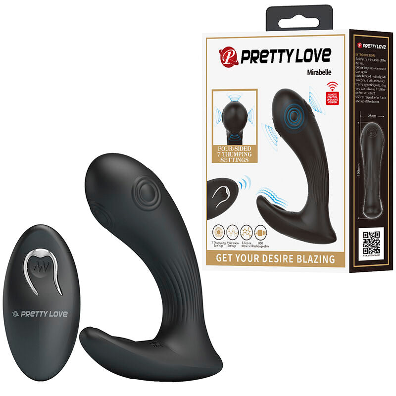 PRETTY LOVE - VIBRATEUR DE PROSTATE MIRABELLE AVEC TÉLÉCOMMANDE