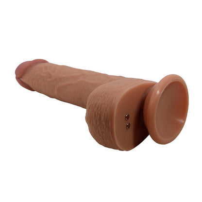 PRETTY LOVE - TOMMY VIBRATEUR À POUSSÉE RÉALISTE AVEC TÉLÉCOMMANDE MARRON FONCÉ