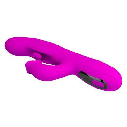 PRETTY LOVE - VIBRATEUR OSCILLANT LAPIN YALANDA AVEC AFFICHAGE LED VIOLET