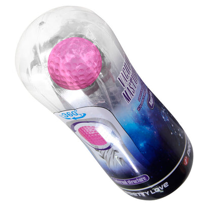 PRETTY LOVE  - COUPE DE MASTURBATION TEXTURÉE À 360° TRANSPARENTE