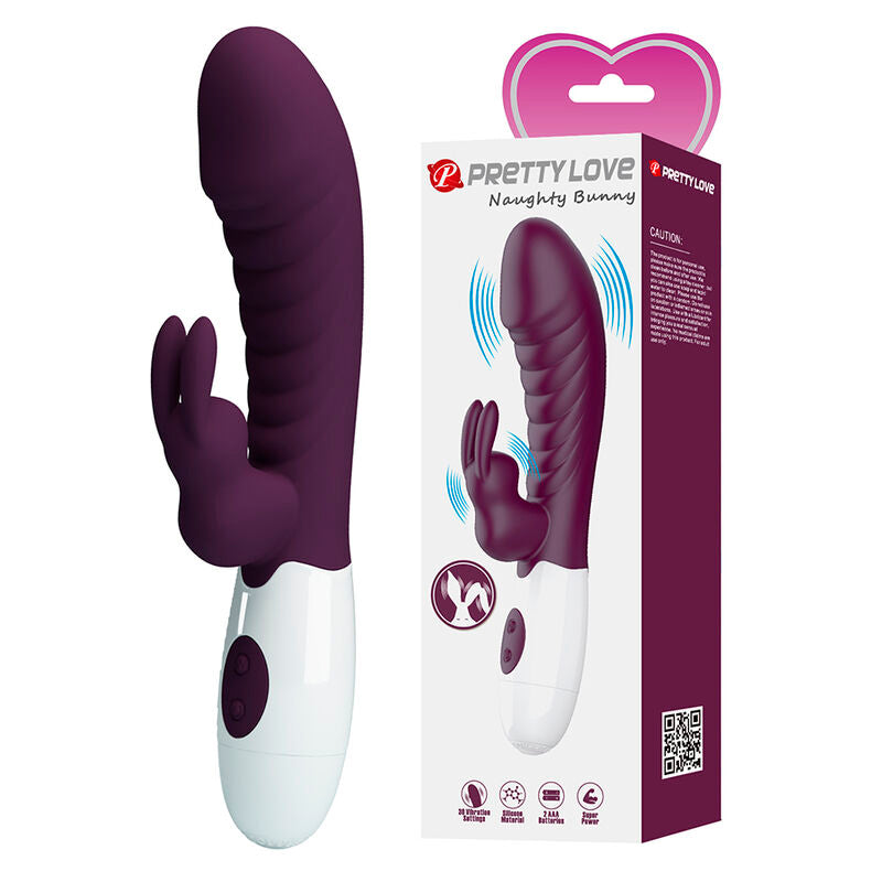 PRETTY LOVE - VIBRATEUR LAPIN NAUGHTY BUNNY 30 FONCTIONS VIOLET