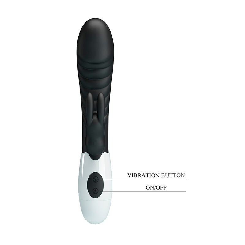 PRETTY LOVE - VIBRATEUR LAPIN NAUGHTY BUNNY 30 FONCTIONS NOIR