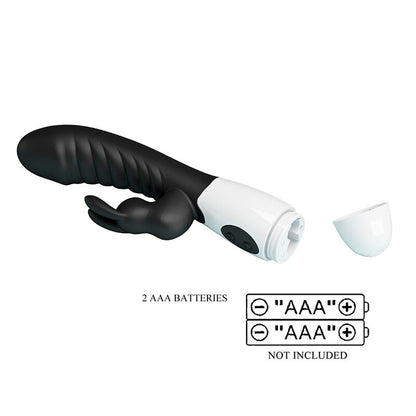 PRETTY LOVE - VIBRATEUR LAPIN NAUGHTY BUNNY 30 FONCTIONS NOIR