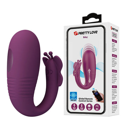 PRETTY LOVE - VIBRATEUR ŒUF À PROFONDEUR KLAY CONTRÔLÉ PAR APPLICATION VIOLET