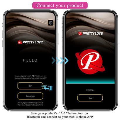 PRETTY LOVE - VIBRATEUR ŒUF À PROFONDEUR KLAY CONTRÔLÉ PAR APPLICATION VIOLET