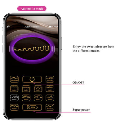 PRETTY LOVE - VIBRATEUR ŒUF À PROFONDEUR KLAY CONTRÔLÉ PAR APPLICATION VIOLET