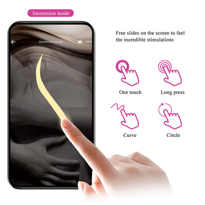 PRETTY LOVE - VIBRATEUR ŒUF À PROFONDEUR KLAY CONTRÔLÉ PAR APPLICATION VIOLET