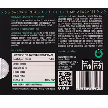WUG Diet - Contrôle de l'appétit et réduction du grignotage - Plaquette thermoformée de 8 unités
