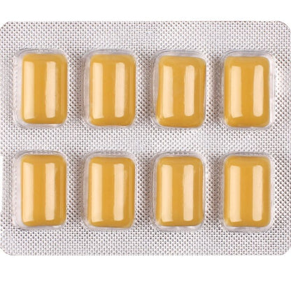 WUG on – Énergie instantanée en chewing-gum, plaquette thermoformée de 8 unités
