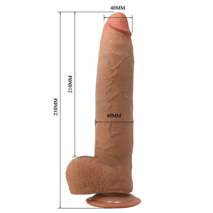 PRETTY LOVE - EVANDER GODEMICHET RÉALISTE FLEXIBLE AVEC VENTOUSE 23 CM -Ø- 4.9 CM