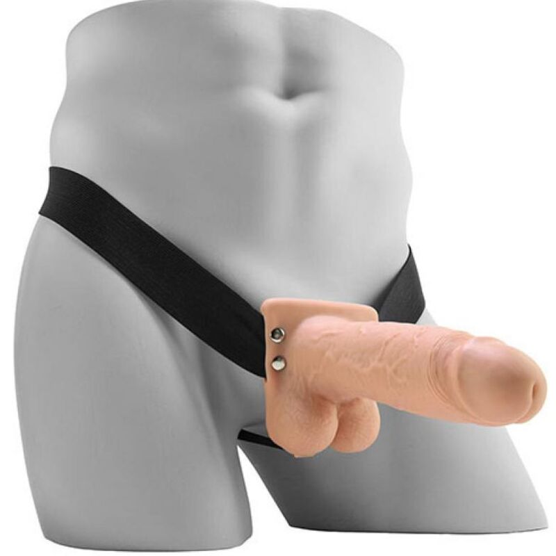 FETISH FANTASY SERIES - GODEMICHET VIBRANT Creux RÉALISTE AVEC BOULES 17,8 CM