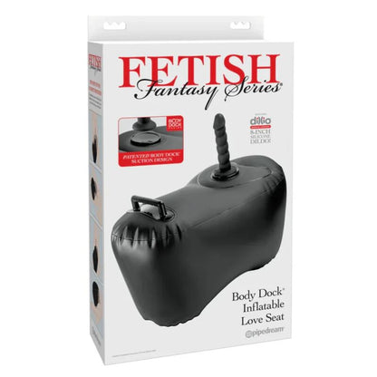 FETISH FANTASY SERIES - BODY DOCK SIÈGE GONFLABLE AVEC GODEMICHET 69,2 CM NOIR