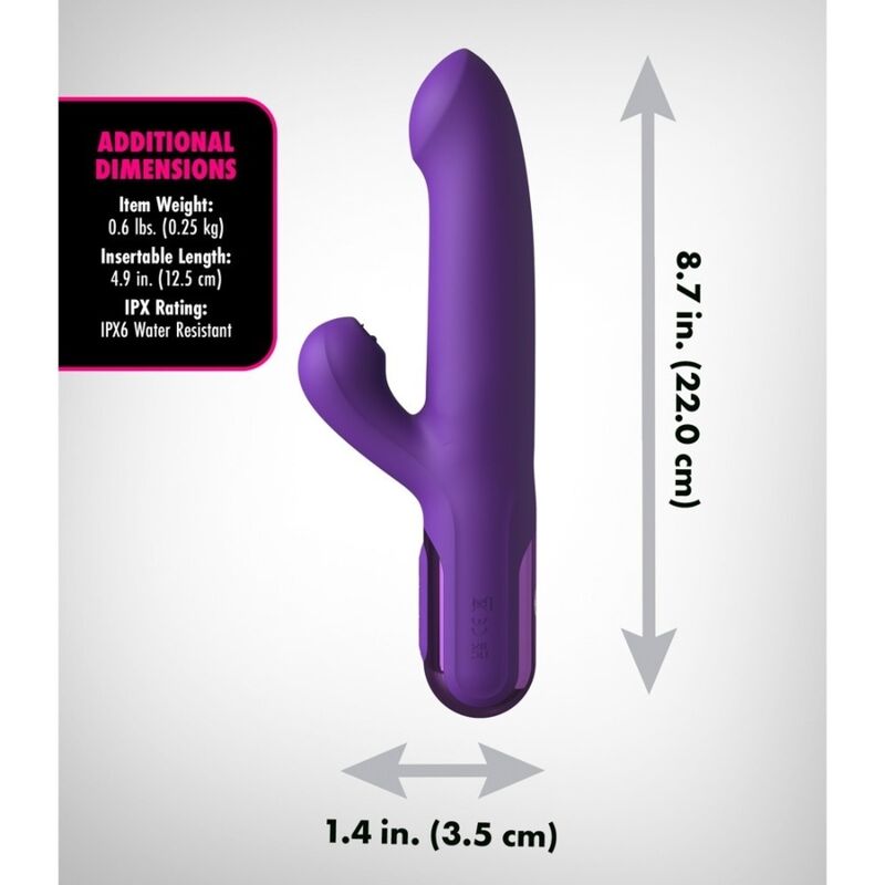 FANTASY FOR HER- VIBRATEUR SUPER SONIX THRUSTER LAPIN VIOLET