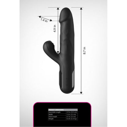 FETISH FANTASY SERIES - VIBRATEUR LAPIN EN SILICONE SONIX NOIR