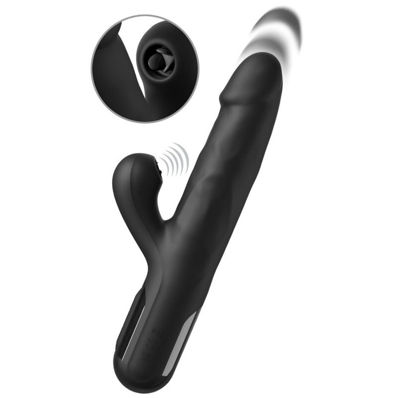FETISH FANTASY SERIES - VIBRATEUR LAPIN EN SILICONE SONIX NOIR
