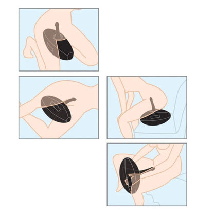 FETISH FANTASY SERIES - BODY DOCK BOULE GONFLABLE AVEC GODEMICHET NOIR 41,9 CM