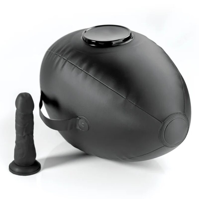 FETISH FANTASY SERIES - BODY DOCK BOULE GONFLABLE AVEC GODEMICHET NOIR 41,9 CM