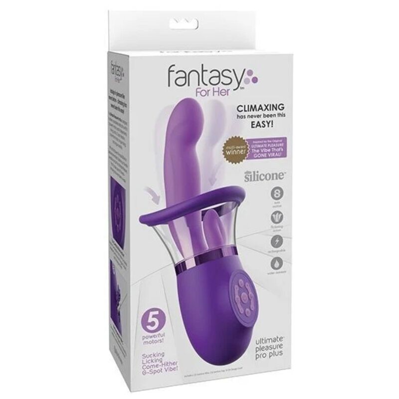 FANTASY FOR HER - VIBRATEUR LAPIN PRO PLUS ULTIMATE PLEASURE VIOLET 20,3 CM