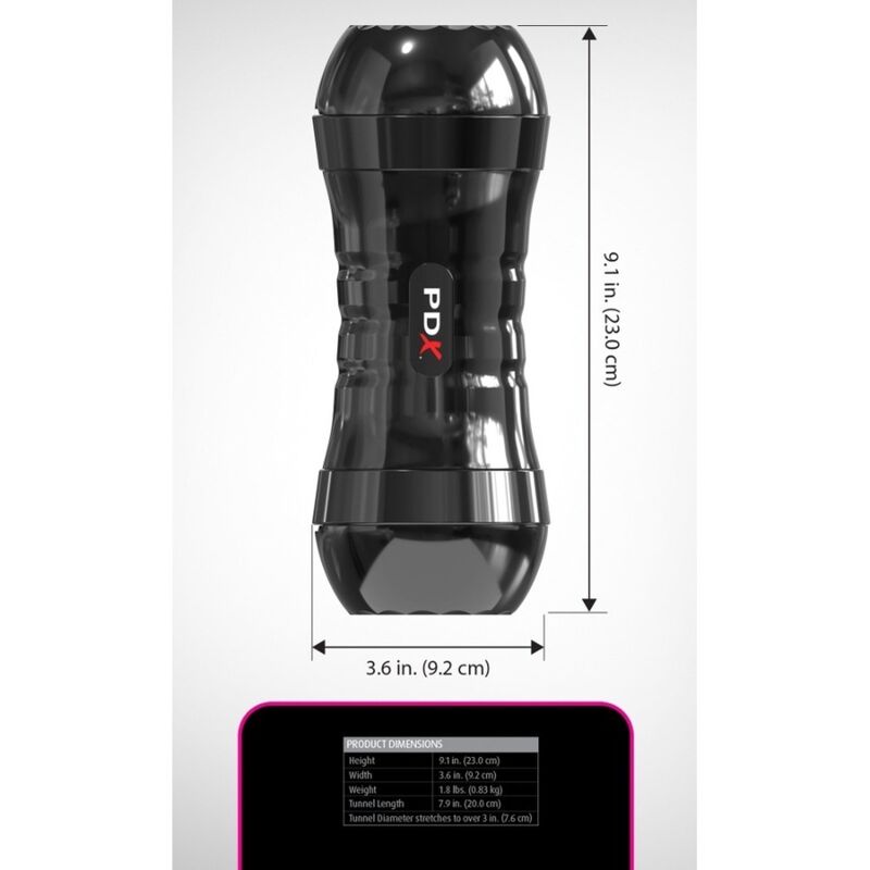 PDX EXTREME - WET PUSSIES SUPER FLIP-A-PUSSY OVER STROKER RÉVERSIBLE 21,6 CM