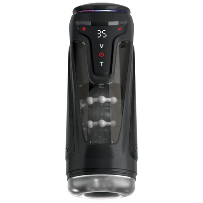 PDX ELITE - MOTO-BATOR PRO MASTURBATEUR À POUSSE AUTOMATIQUE VIBRANT ET CHAUFFANT 26,5 CM