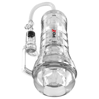 PDX ELITE - VIEWTUBE VAC XXL MANGE TRANSPARENTE AVEC POMPE D'ASPIRATION 27,3 CM