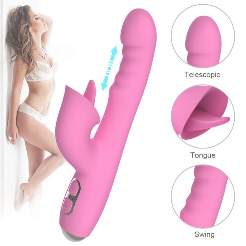 NALONE - T-MAY VIBRATEUR LAPIN MAGIC STICK ROSE