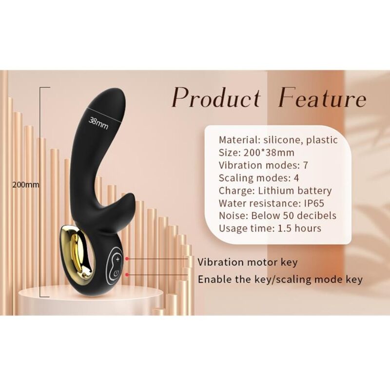 NALONE - LULU VIBRATEUR LAPIN MAGIC STICK ROSE