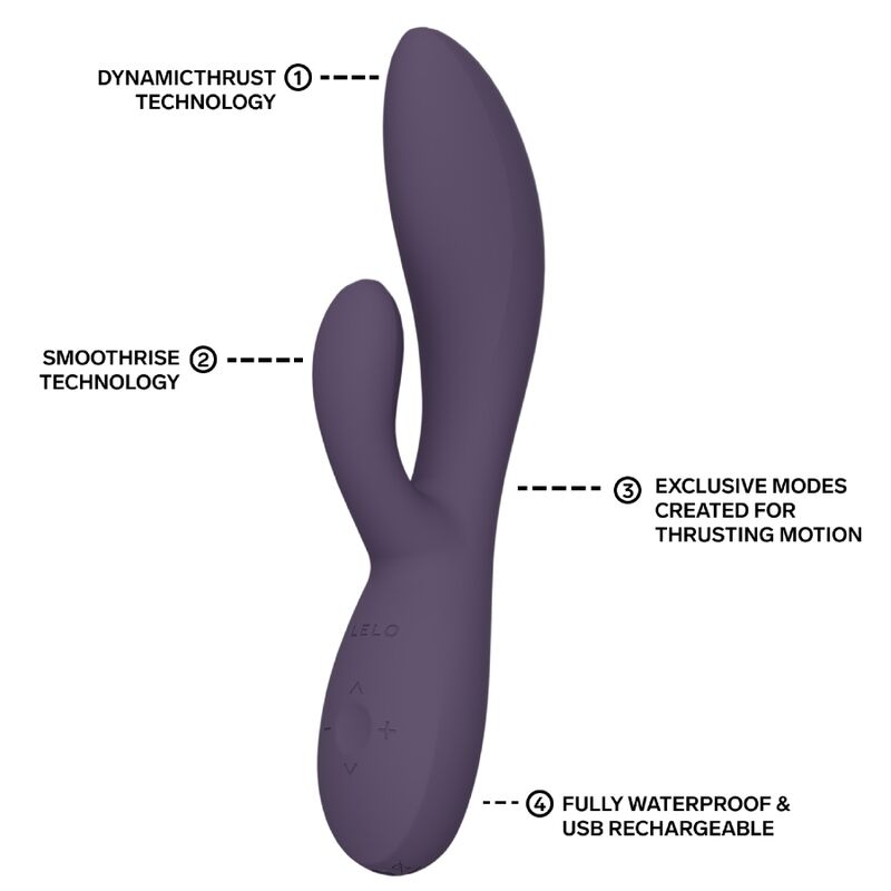 LELO - INA THRUST RABBIT VIBRATEUR À POUSSÉE VIOLET