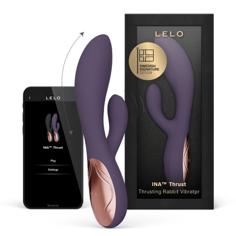 LELO - INA THRUST RABBIT VIBRATEUR À POUSSÉE VIOLET