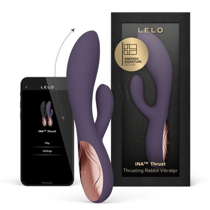 LELO - INA THRUST RABBIT VIBRATEUR À POUSSÉE VIOLET