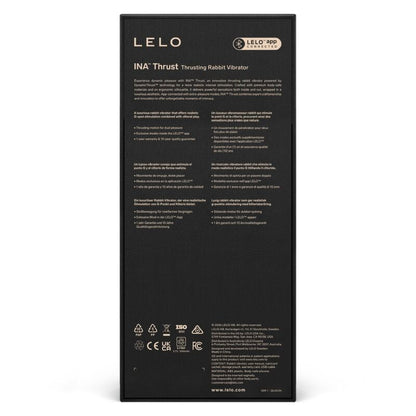 LELO - INA THRUST RABBIT VIBRATEUR À POUSSÉE NOIR