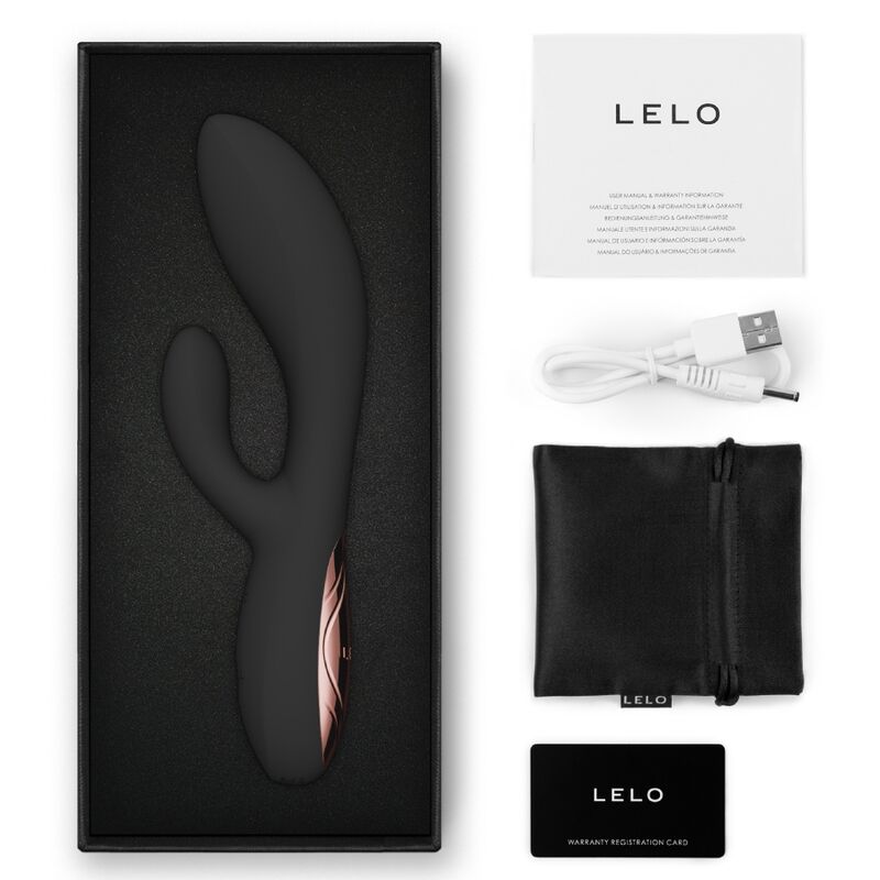 LELO - INA THRUST RABBIT VIBRATEUR À POUSSÉE NOIR