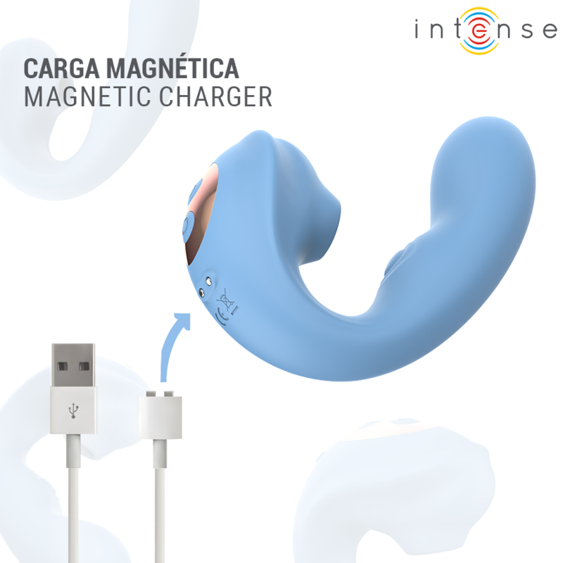 INTENSE - GINA STIMULATEUR CLITORIAL MULTIFONCTIONNEL BLEU