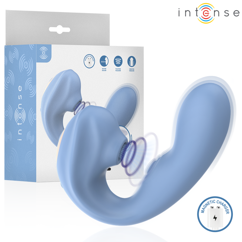INTENSE - GINA STIMULATEUR CLITORIAL MULTIFONCTIONNEL BLEU