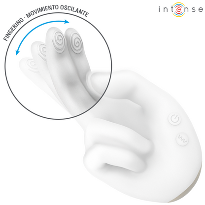 INTENSE - JIMMY STIMULATEUR MULTIFONCTION EN FORME DE MAIN AVEC VIBRATION ET CHALEUR